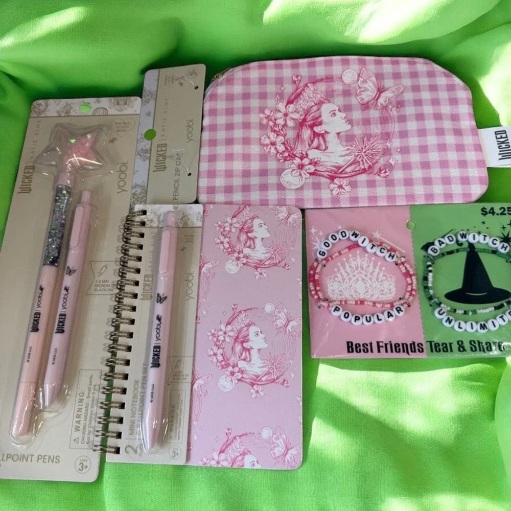 Wicked‎ Coquette Fairycore Witchy Y2K Stationery Bundle Gift Set Pink Tween Cute
